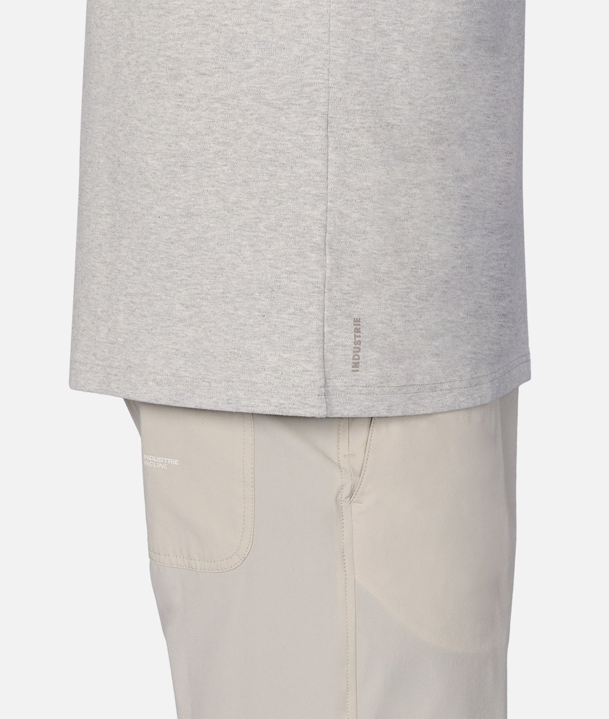 The Newport Tee - Soft Oat Melange Cotton T-Shirt for Men | Casual Everyday Wear & Layering Essential