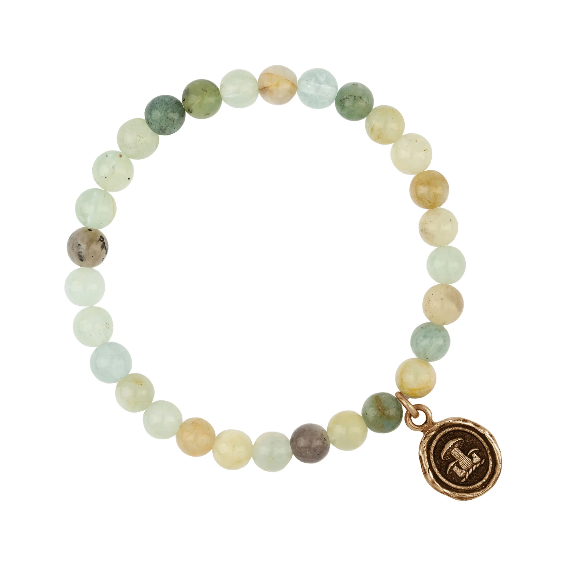 Natural Stone Stretch Bracelet for Women - Handmade Beaded Elastic Bracelet for Yoga, Meditation & Boho Fashion