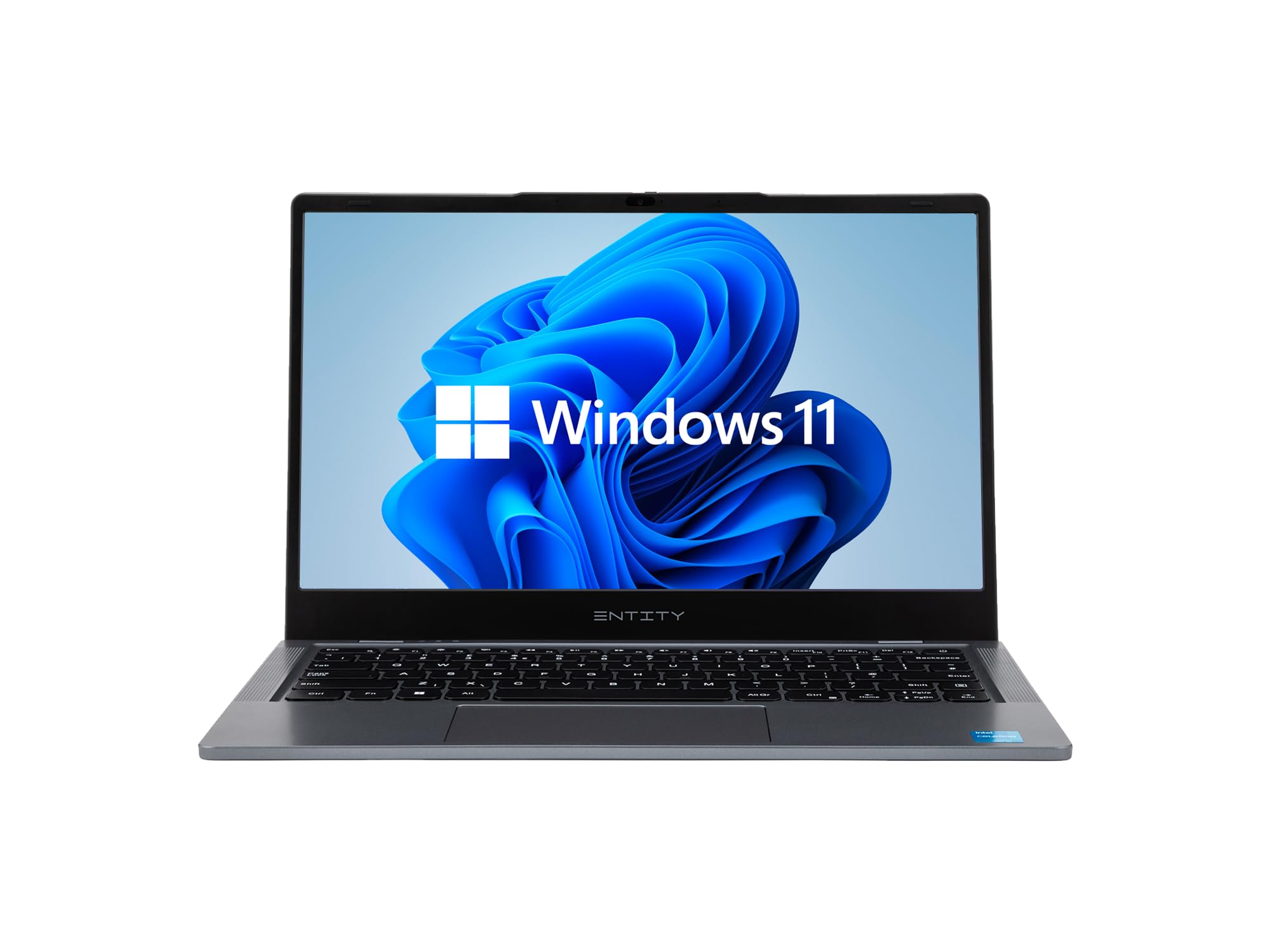 Entity Book 14 Home (2024) 14-inch Full HD Laptop - Intel Celeron N4020C, 4GB RAM, 128GB eMMC, Windows 11, Dual Band WiFi, Webcam | Lightweight Notebook for Students, Remote Work & Home Office