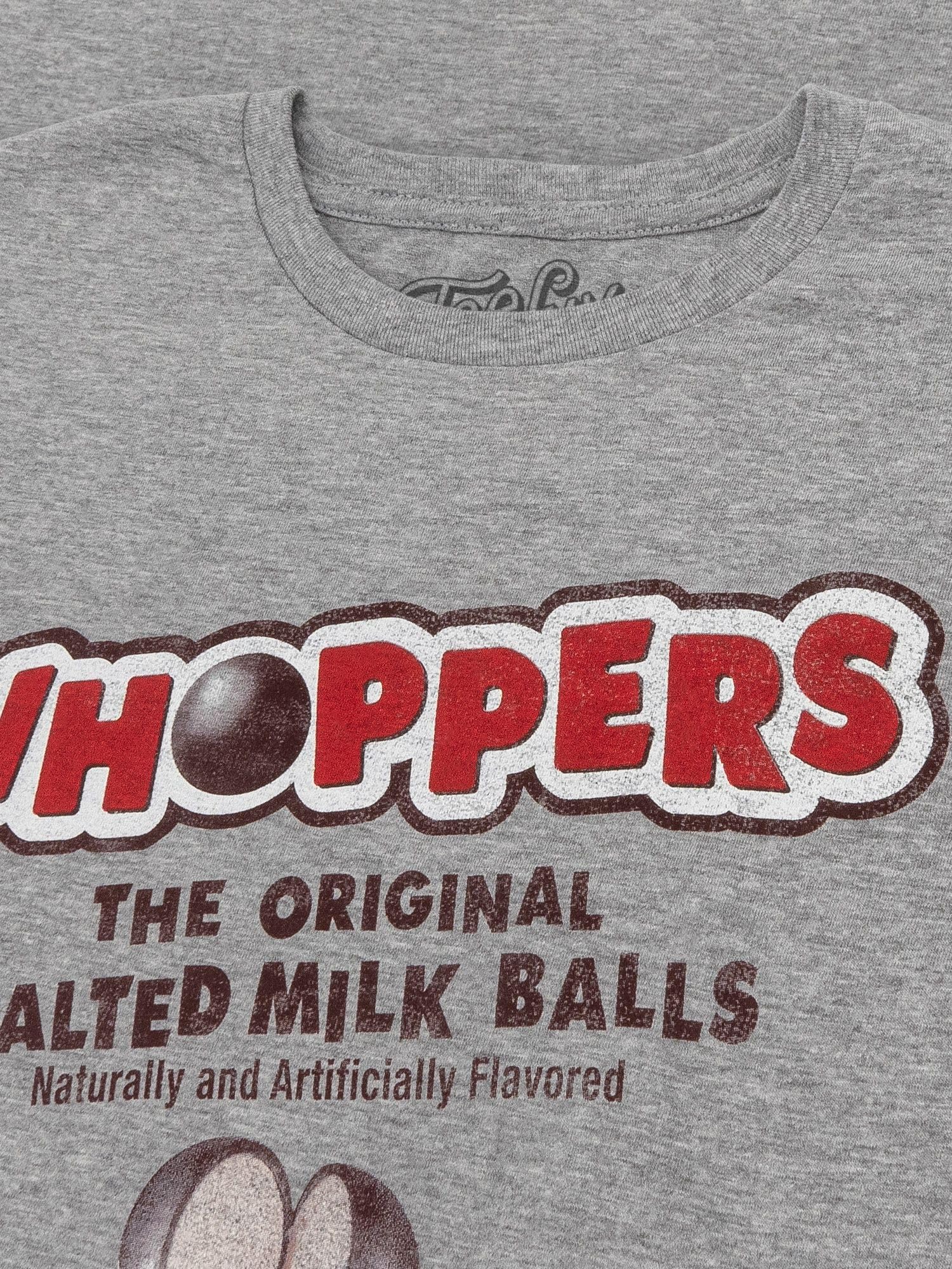 Tee Luv Men's Vintage Faded Whoppers Chocolate Candy Graphic T-Shirt - Soft Cotton Casual Tee for Everyday Wear, Street Style & Retro Outfits