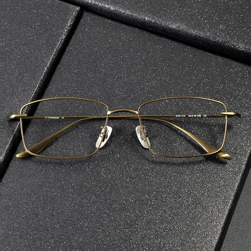 Stylish Black Unisex Square Full Rim Eyeglasses Frame 42175 - Perfect for Reading, Work & Fashion Accessories