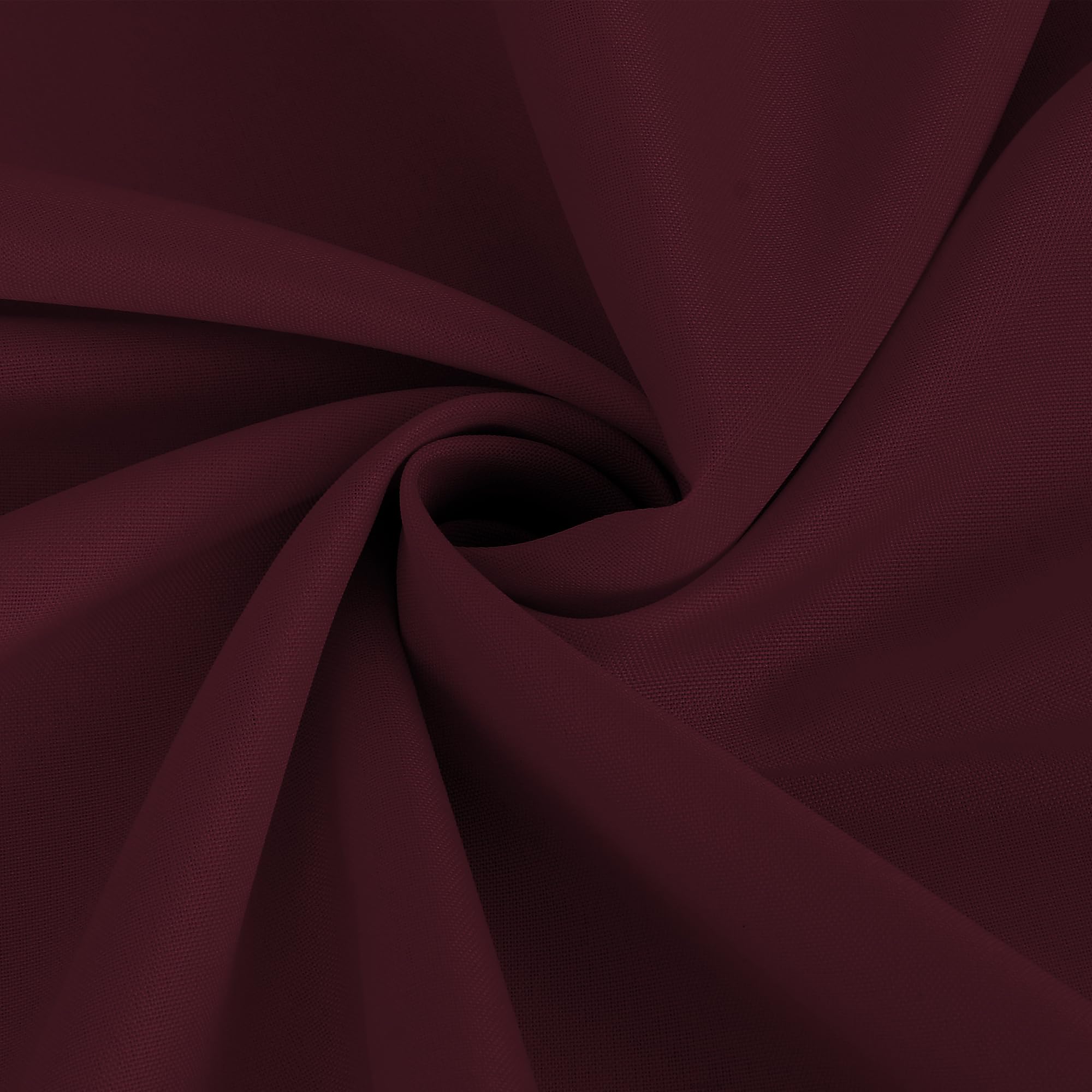 Stain-Resistant 70x70 Inch Square Tablecloths - 6 Pack Burgundy Polyester for Dining & Coffee Tables
