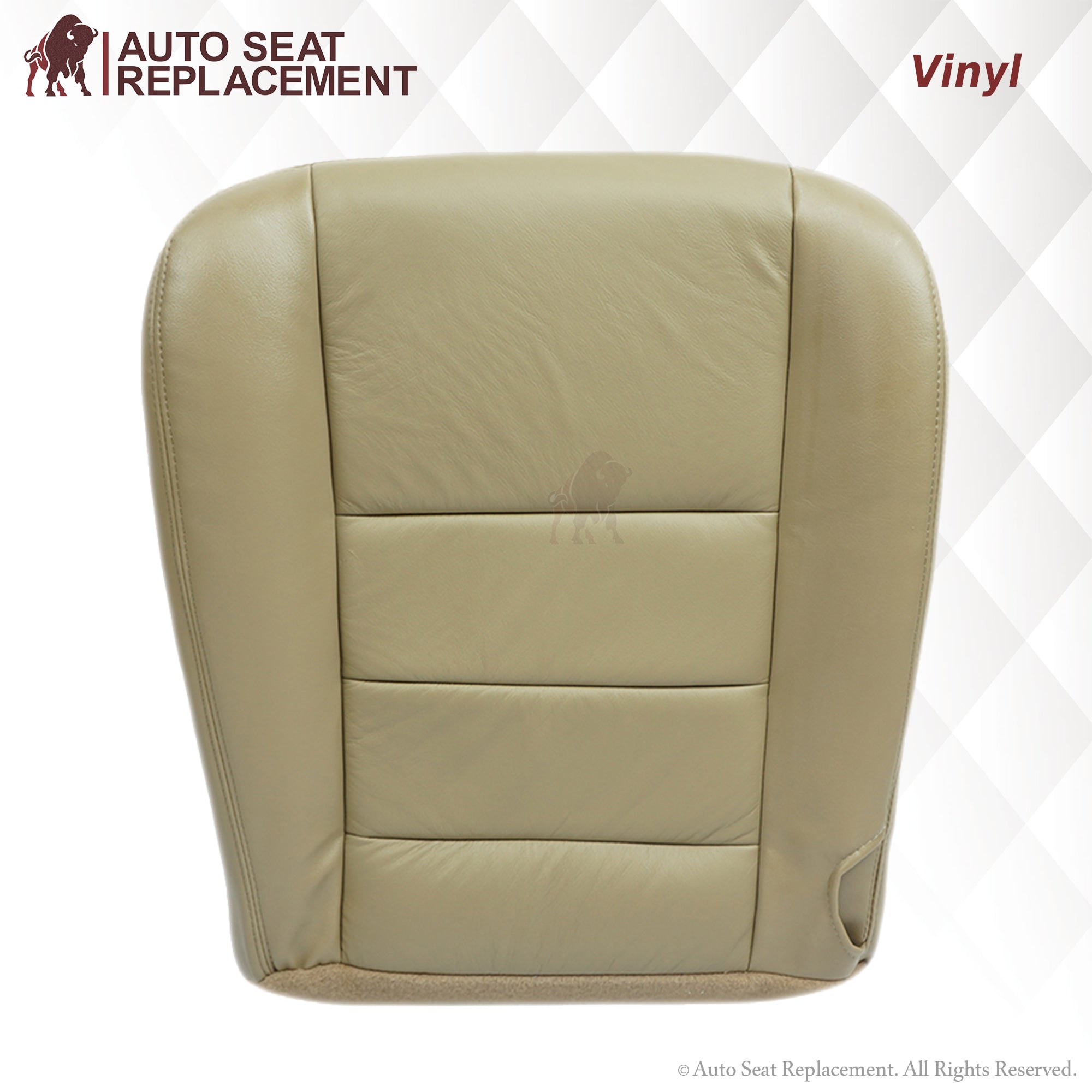 2003-2007 Ford F250 F350 Lariat Seat Covers - Premium Tan Leather or Vinyl Replacement Covers for Truck Interior Protection & Style Upgrade
