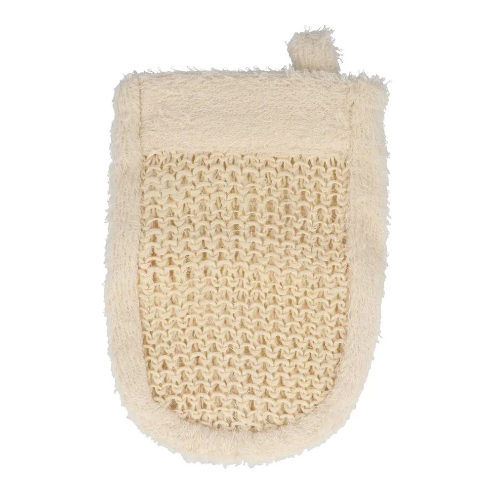 Brightwood Cannes Sisal & Cotton Bath Mitt - Exfoliating & Massaging Glove for Spa, Shower & Bath - Soft & Durable for Smooth Skin Care