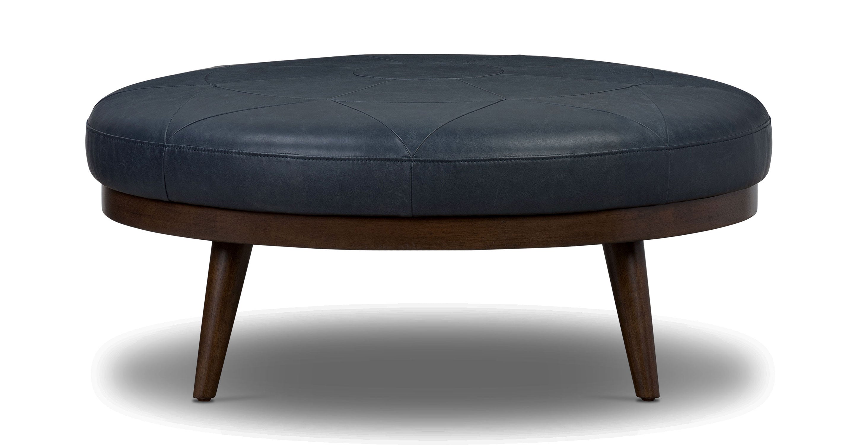 Premium Gio Leather Ottoman - Soft & Durable Footrest, Storage Bench, Living Room Decor - Perfect for Home, Office & Lounge Relaxation