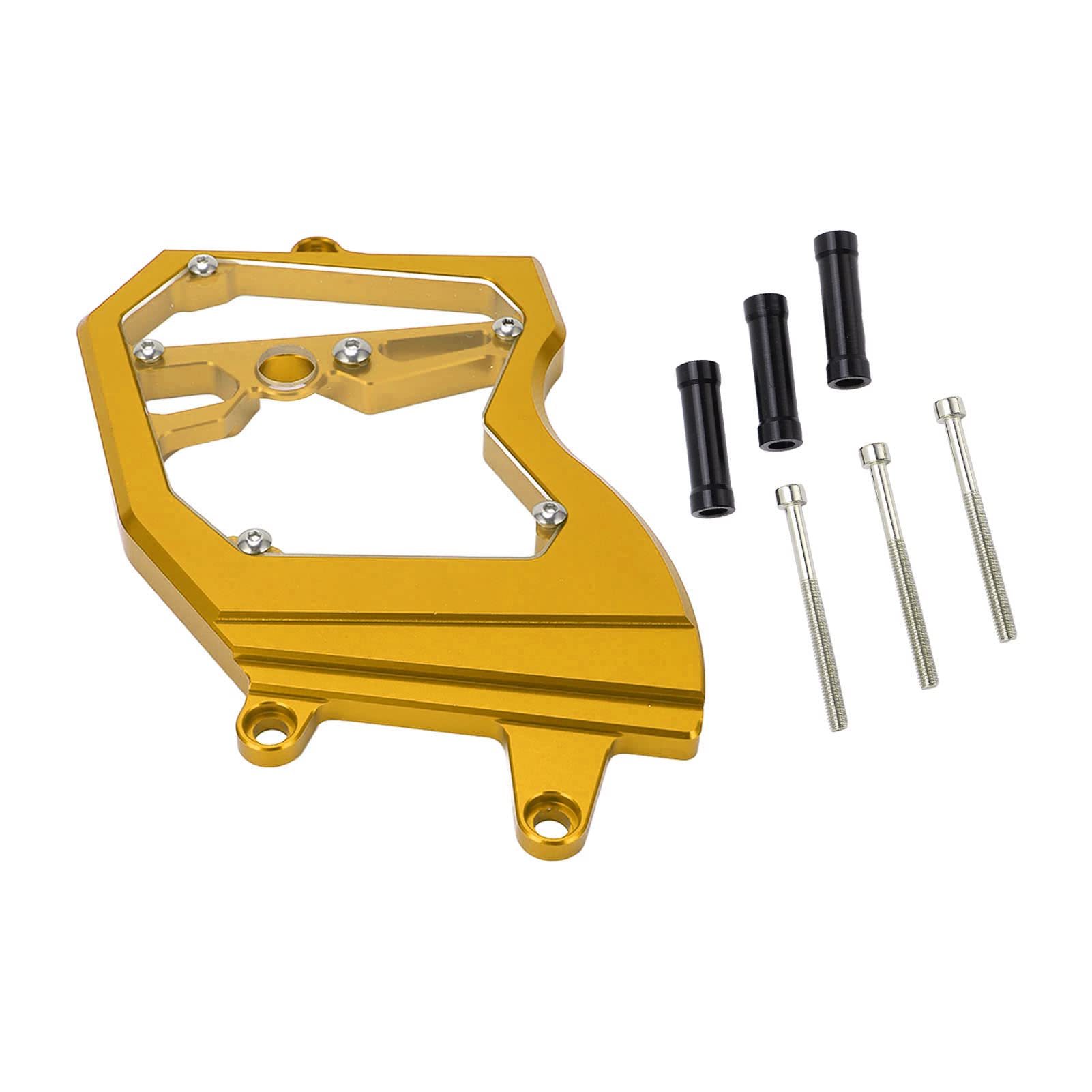 Durable CNC Aluminum Alloy Motorcycle Chain Guard Protector - Sand Proof Front Sprocket Cover for Motorbike Refitting (Gold) | Perfect for Off-Road Riding & Bike Customization