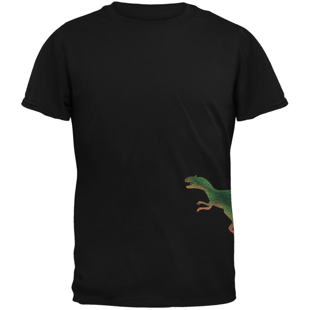 Allosaurus Dinosaur Distressed Black Youth T-Shirt - Cool Prehistoric Graphic Tee for Boys & Girls - Perfect for School, Playdates & Dinosaur Theme Parties