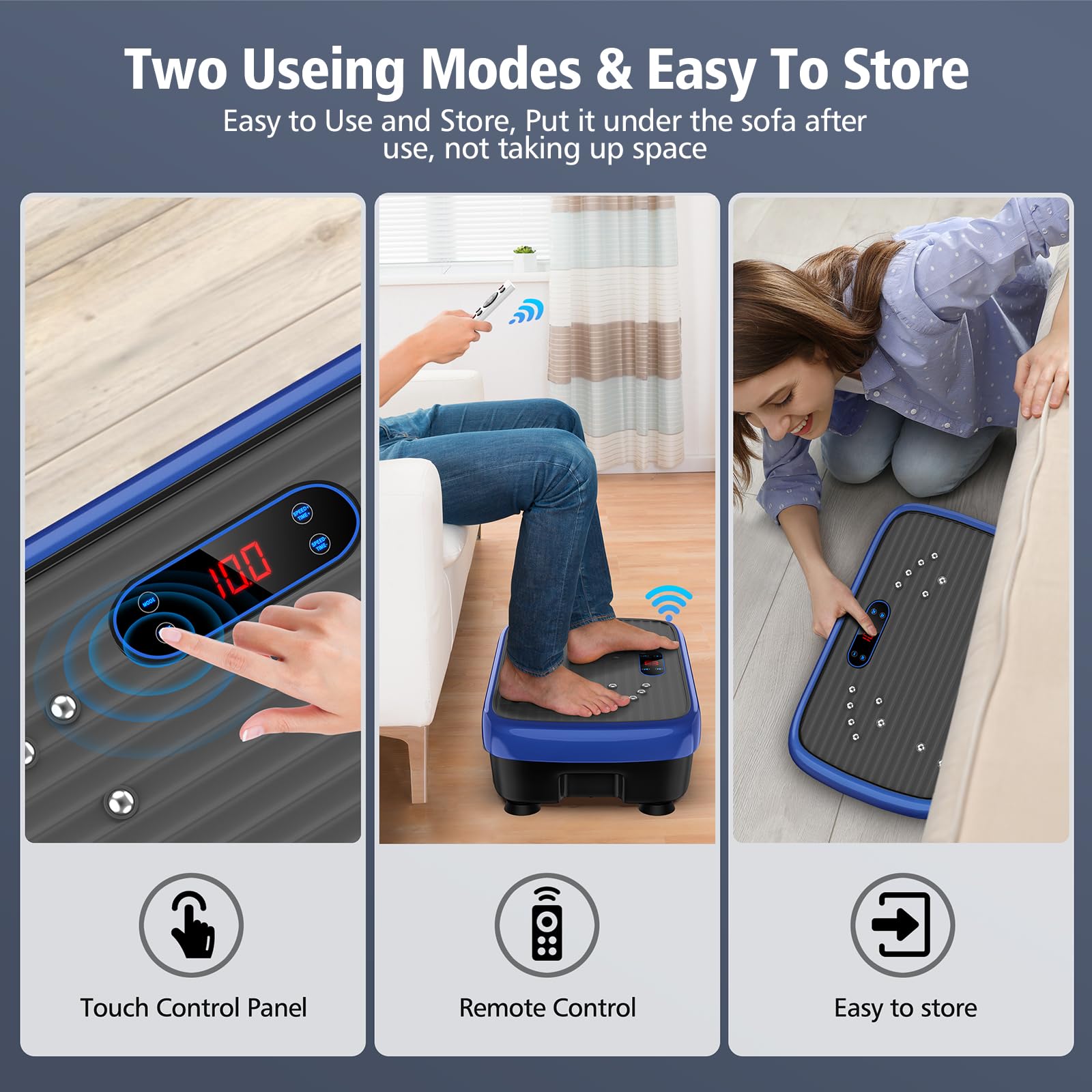 Vibration Plate Exercise Machine for Weight Loss & Body Shaping - 180 Speed Levels Whole Body Vibration Platform for Lymphatic Drainage & Wellness - Perfect for Home Gym, Physical Therapy & Fitness Training