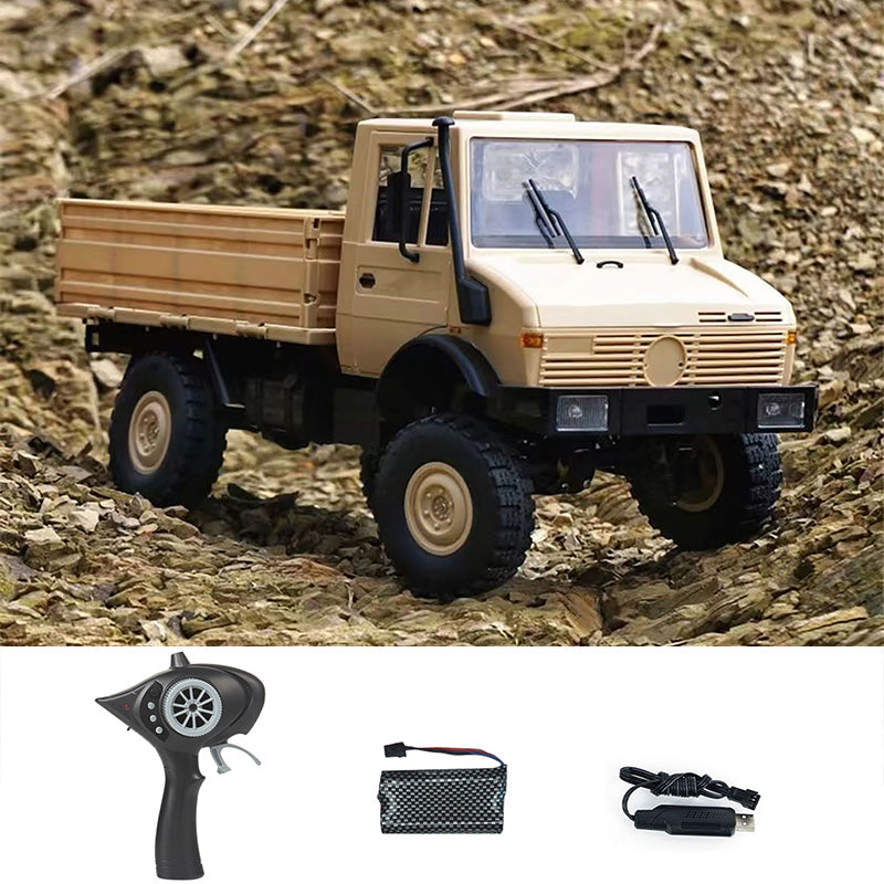 1/12 LDRC P06 4WD Remote Control Crawler Off-Road Vehicle - 2-Speed Rock Climber RC Truck with 15KM/H Speed & USB Charging (RTR) - Perfect for Kids Outdoor Play, Backyard Adventures & Off-Road Racing