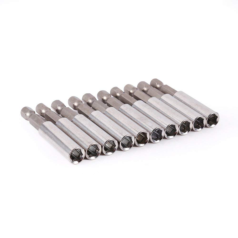 Yosoo 10-Piece Magnetic Hex Power Tool Extension Set - Impact Driver Socket Screwdriver Drill Bit Holder for DIY & Professional Use | Perfect for Tight Spaces & Automotive Repairs