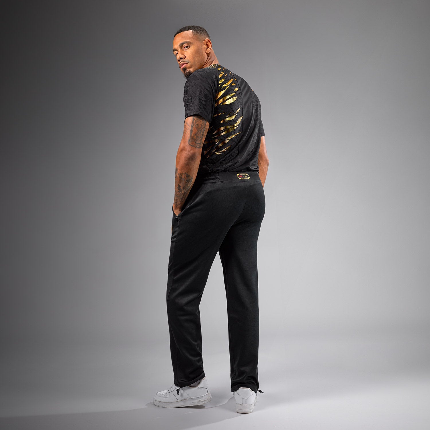 Venum UFC Fusion Authentic Fight Night Men's Straight Leg Walkout Pants - MMA Training & Champion Style for Fighters & Fans