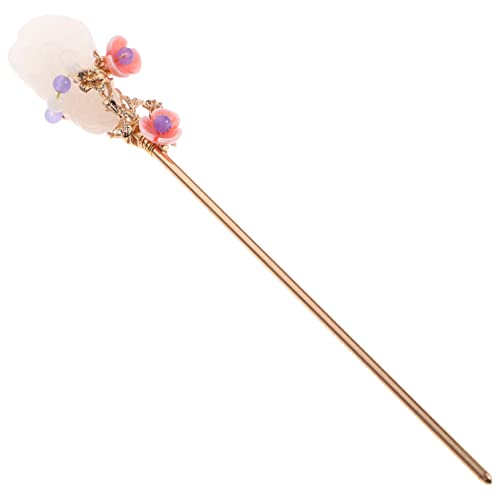 Vintage Chinese Hanfu Hairpin - Cherry Blossom Floral Hair Stick for Women, Japanese Hair Chopsticks, DIY Hair Accessories for Bun & Updo, Perfect for Bathrobe, Cosplay & Traditional Outfits