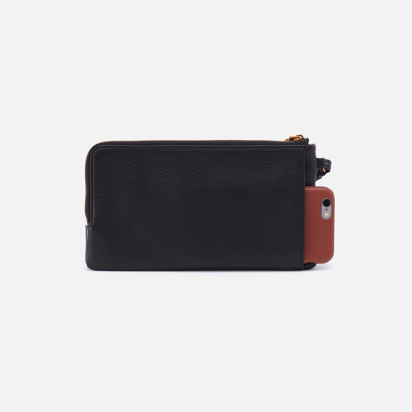 Premium Dayton Pebbled Leather Wristlet - Stylish Black Crossbody Wallet for Women | Perfect for Everyday Use, Travel & Shopping