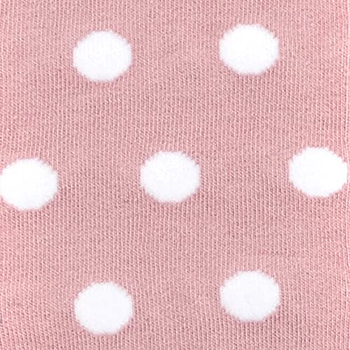 Dusty Rose With White Polka Dots / 8 Pack
