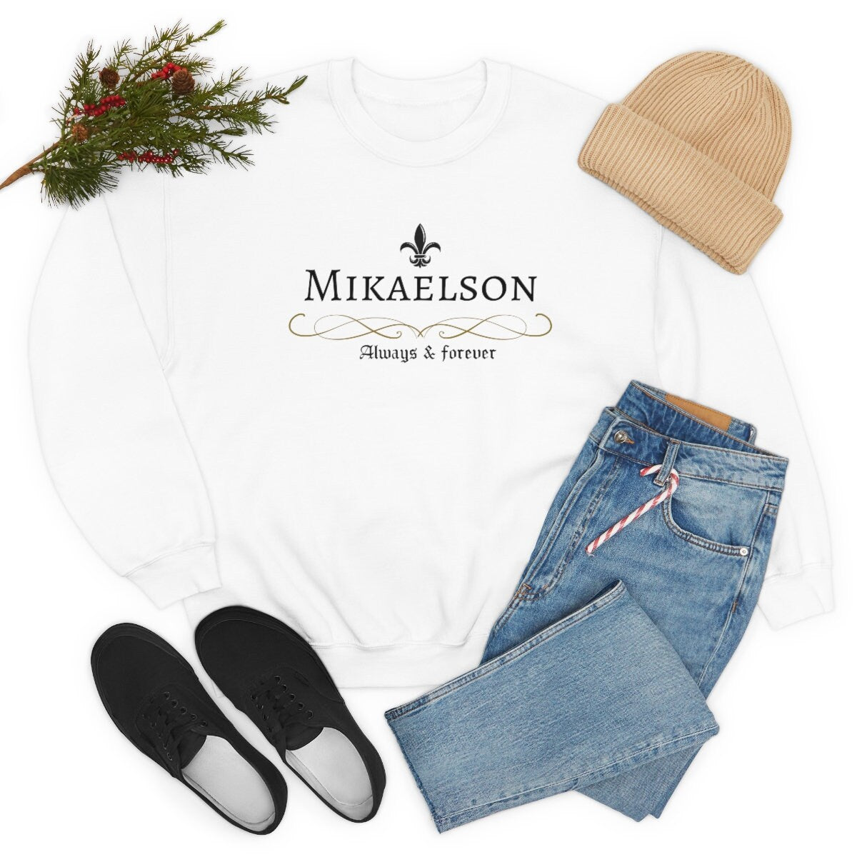 The Originals Always & Forever Sweatshirt | Klaus Mikaelson Hoodie | TVD Fan Merch | Vampire Diaries Gift | Perfect for Cosplay & TV Show Marathons