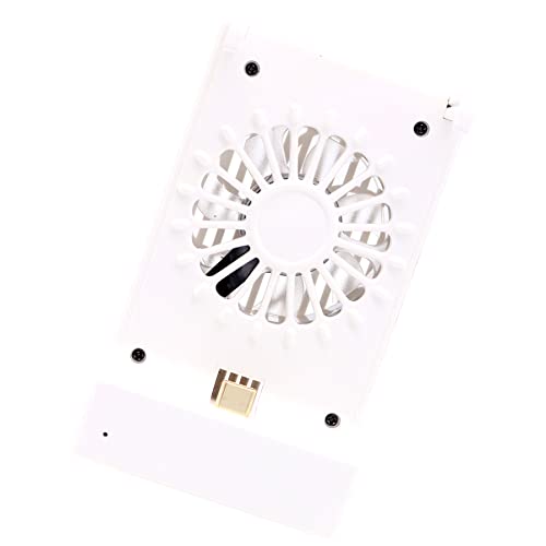 Deal4GO Flexible Charging Dock Station for Nintendo Switch OLED/Switch/Switch Lite - Portable Cooling Fan & Adjustable Kickstand - White | Perfect for Gaming on the Go & Home Entertainment Setup