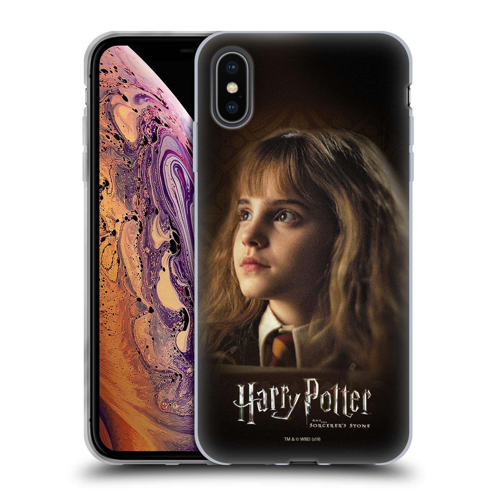 Head Case Designs Harry Potter Hermione Granger Sorcerer's Stone II iPhone Xs Max Case - Soft Gel Protective Cover for Apple iPhone Xs Max - Perfect for Fans, School, Work & Everyday Use