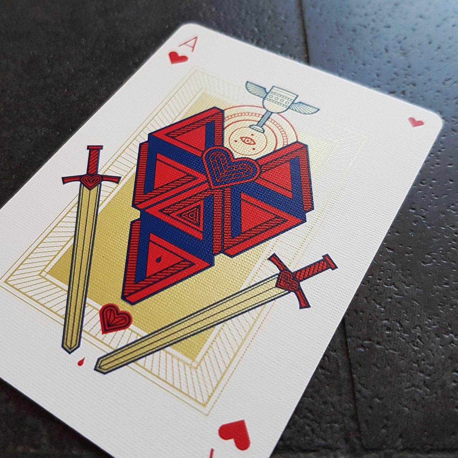 Premium Pantheon Azure Playing Cards - Elegant Blue Deck for Poker, Magic Tricks & Cardistry | Perfect for Game Nights, Professional Performances & Collectors