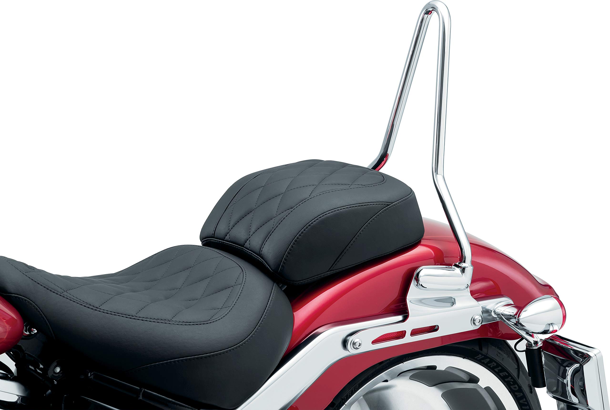 Kuryakyn 6588 Sissy Bar with Cushioned Backrest Pad for 2018-2020 Harley Davidson Breakout & Fat Boy - Chrome Motorcycle Accessory | Comfortable Passenger Support for Long Rides & Cruising