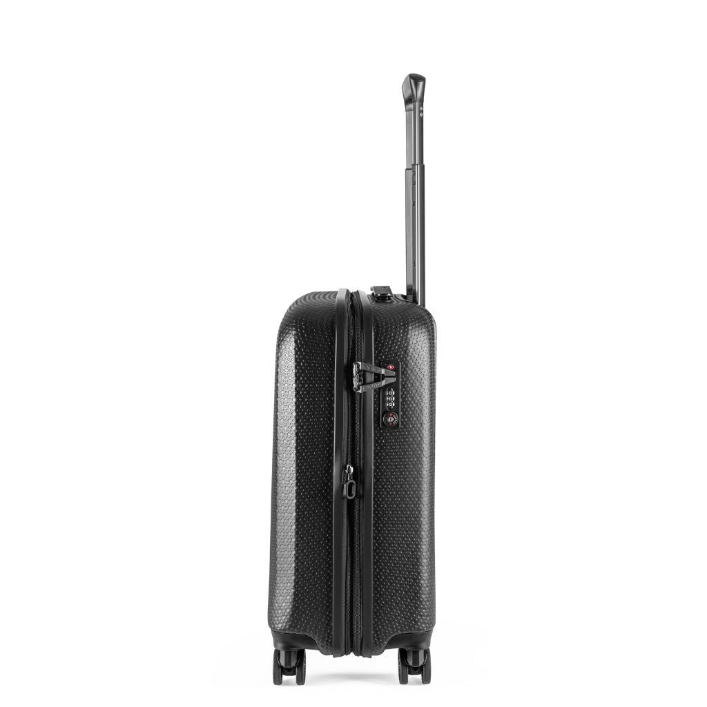 Epic GTO 5.0 20-Inch Carry On Lightweight Hardside Luggage - Frozen Black | TSA Approved Spinner Suitcase for Air Travel, Business Trips & Weekend Getaways