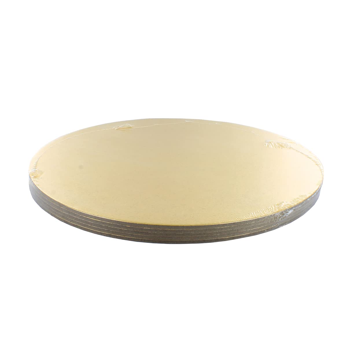 Culpitt 10 Inch Double Thickness Cake Cardboards - 5 Pack Pale Gold Cut Edge 3mm Thick (90276) | Perfect for Wedding Cakes, Birthday Cakes & Professional Baking Displays