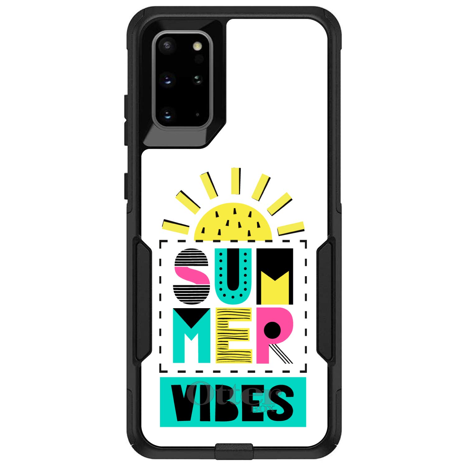 DistinctInk Protective Case for Samsung Galaxy S20 Ultra & S20 Ultra 5G (6.9 Inch) - Durable Summer Design Teal Yellow Pink - Slim Fit Shockproof Cover - Perfect for Outdoor Activities, Travel & Daily Use