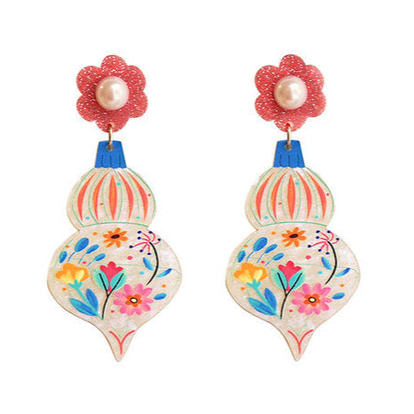 Laliblue Christmas Snowflake Earrings - Festive Holiday Jewelry for Women, Elegant Winter Party Accessories - Perfect for Christmas Gifts, Office Parties & Festive Celebrations
