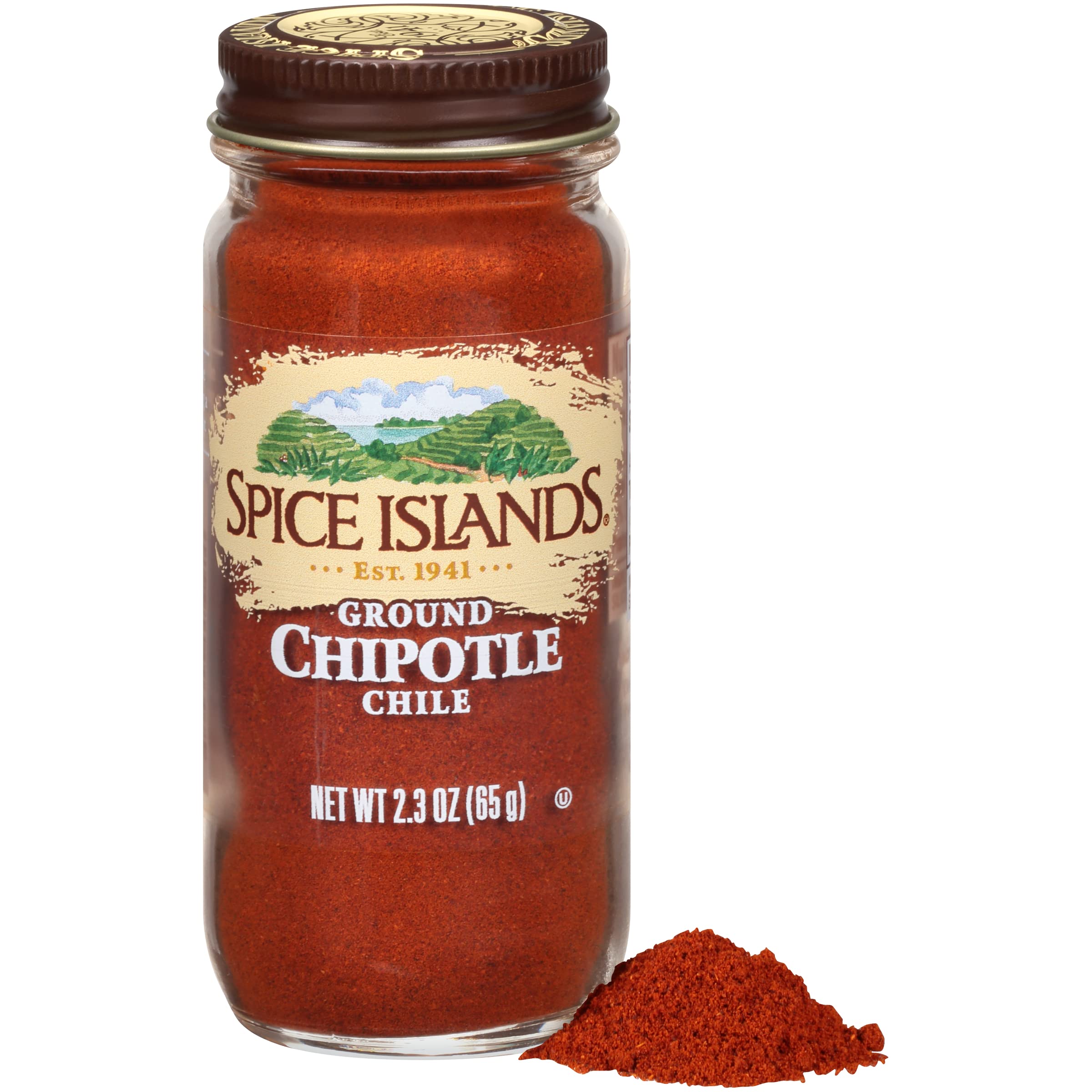Spice Islands Chipotle Chili Powder 2.3 oz - Smoky & Spicy Seasoning for Grilling, BBQ, Tacos & Mexican Dishes