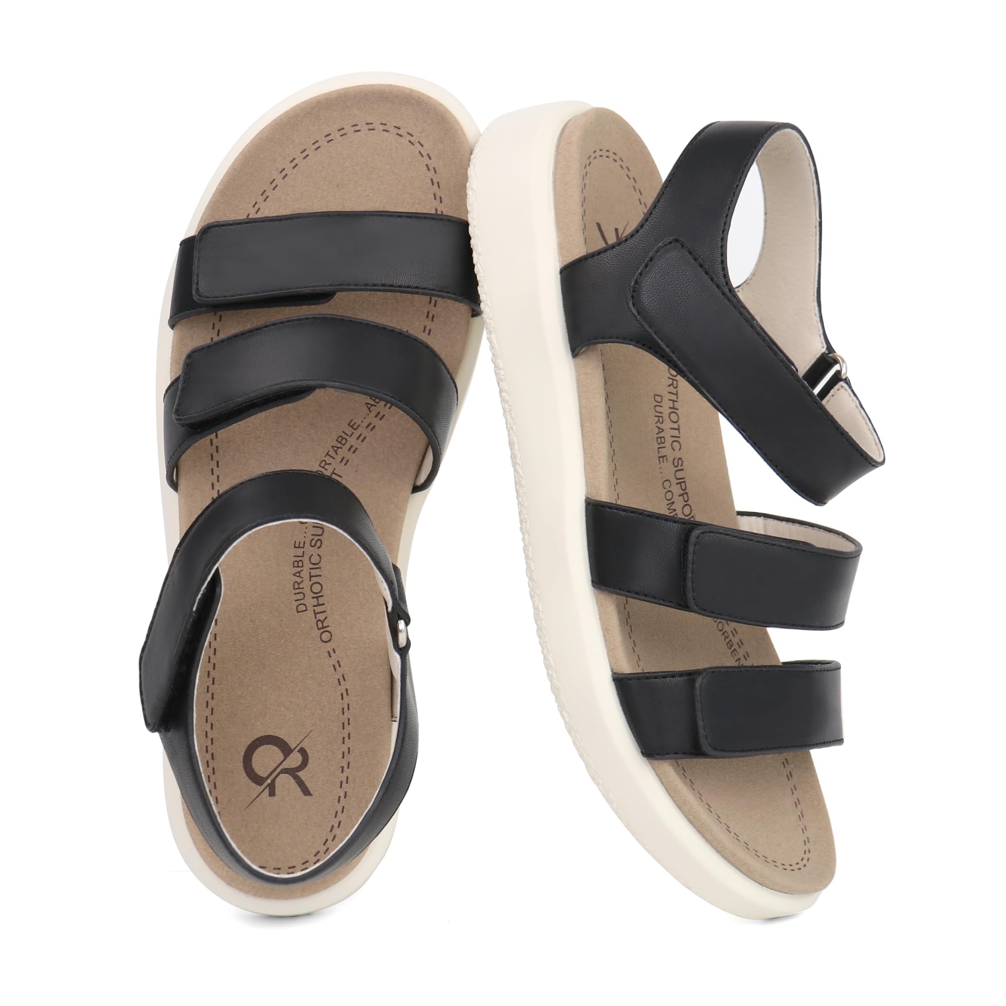 **Orthopedic Arch Support Sandals for Women – Comfortable Orthotic Walking Sandals for Plantar Fasciitis & Flat Feet – Perfect for Travel, Hiking & Everyday Wear**