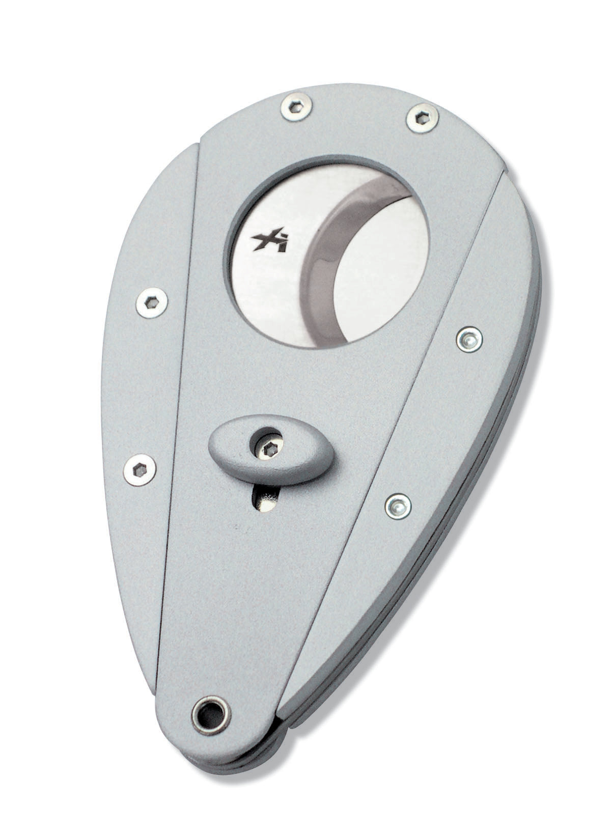 Xikar Xi Silver Finish Cigar Cutter - Premium Stainless Steel Guillotine Cutter for Perfect Cuts | Ideal for Cigars, Special Occasions & Gifts for Cigar Lovers