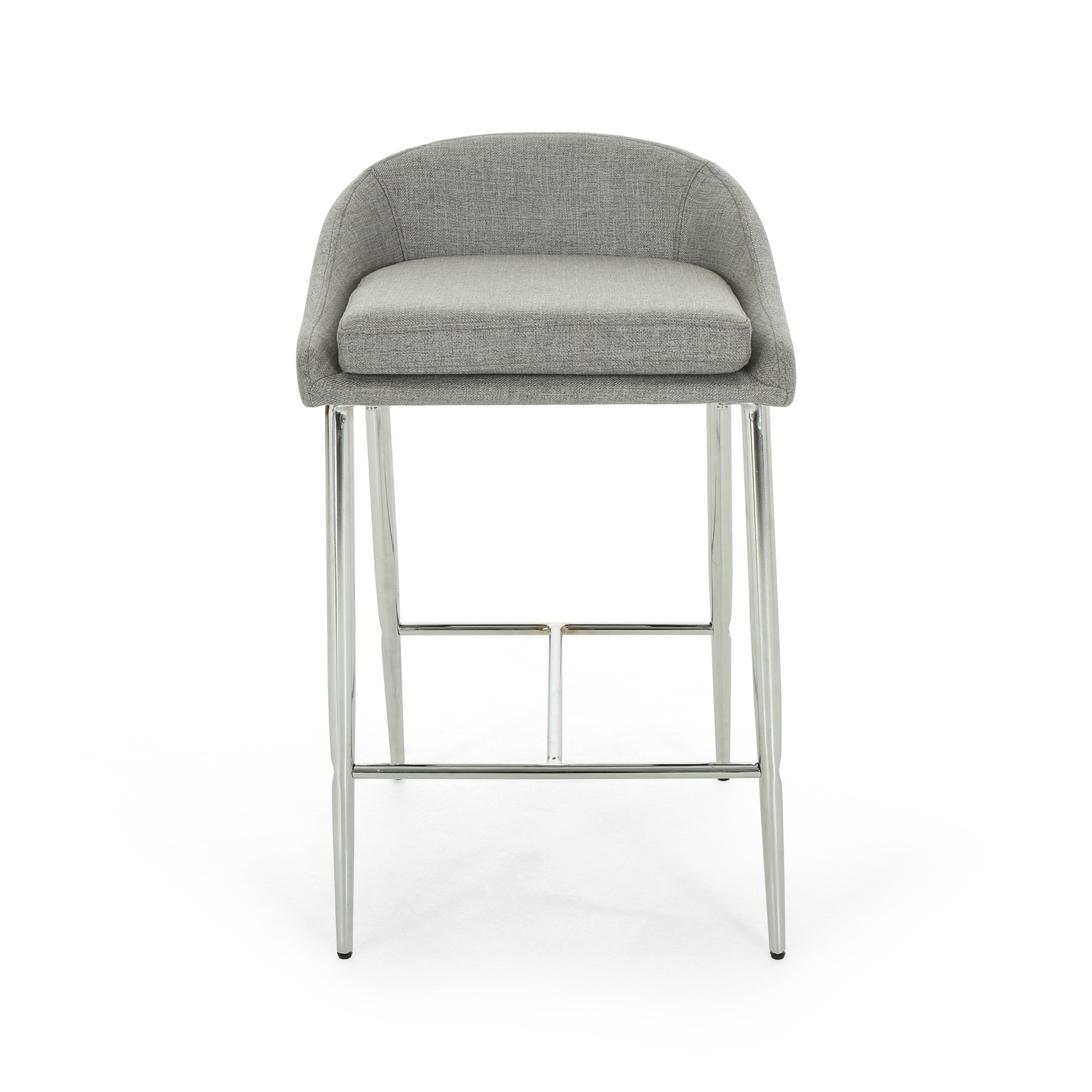 2-Piece Counter Height Bar Stools Set - Modern Kitchen Island Stools for Dining & Breakfast Nook - Adjustable Height Barstools for Home, Cafe & Restaurant Use