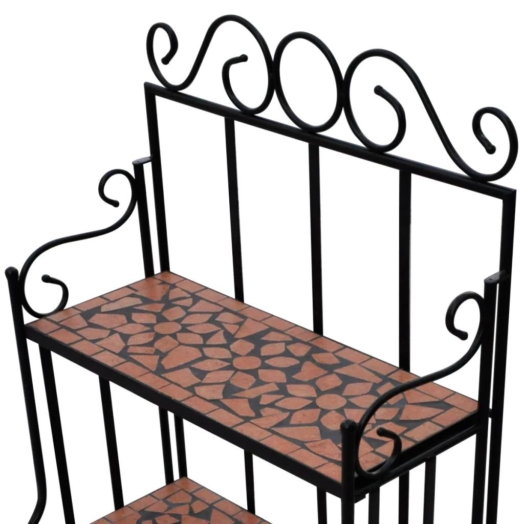 3-Tier Iron Plant Stand for Indoor & Outdoor Use - 22.8