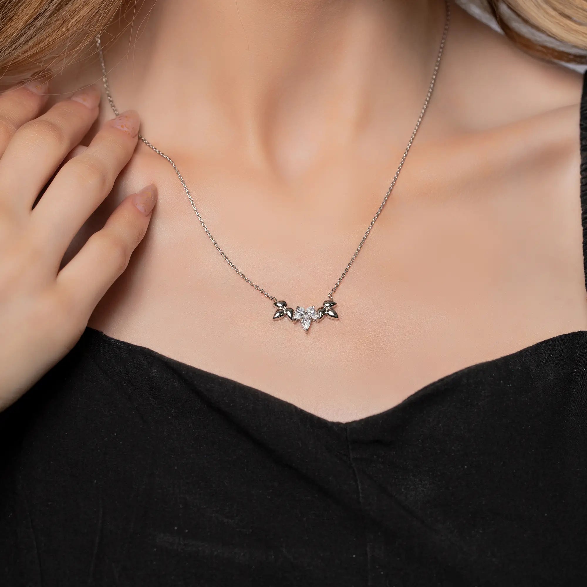 Lotus Flower Necklace for Women - Elegant Floral Pendant Jewelry Gift for Her - Perfect for Weddings, Parties & Everyday Wear