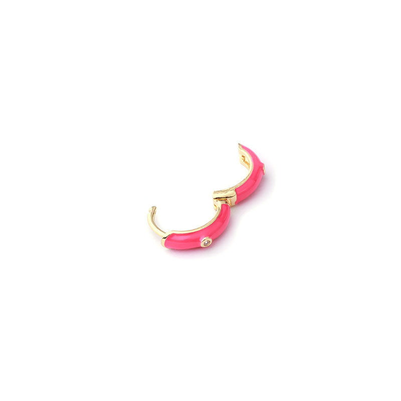 18K Gold Hoop Huggie Earrings - Clip On Hoop Earrings for Women | HSPJ353 | Perfect for Weddings, Parties & Everyday Wear