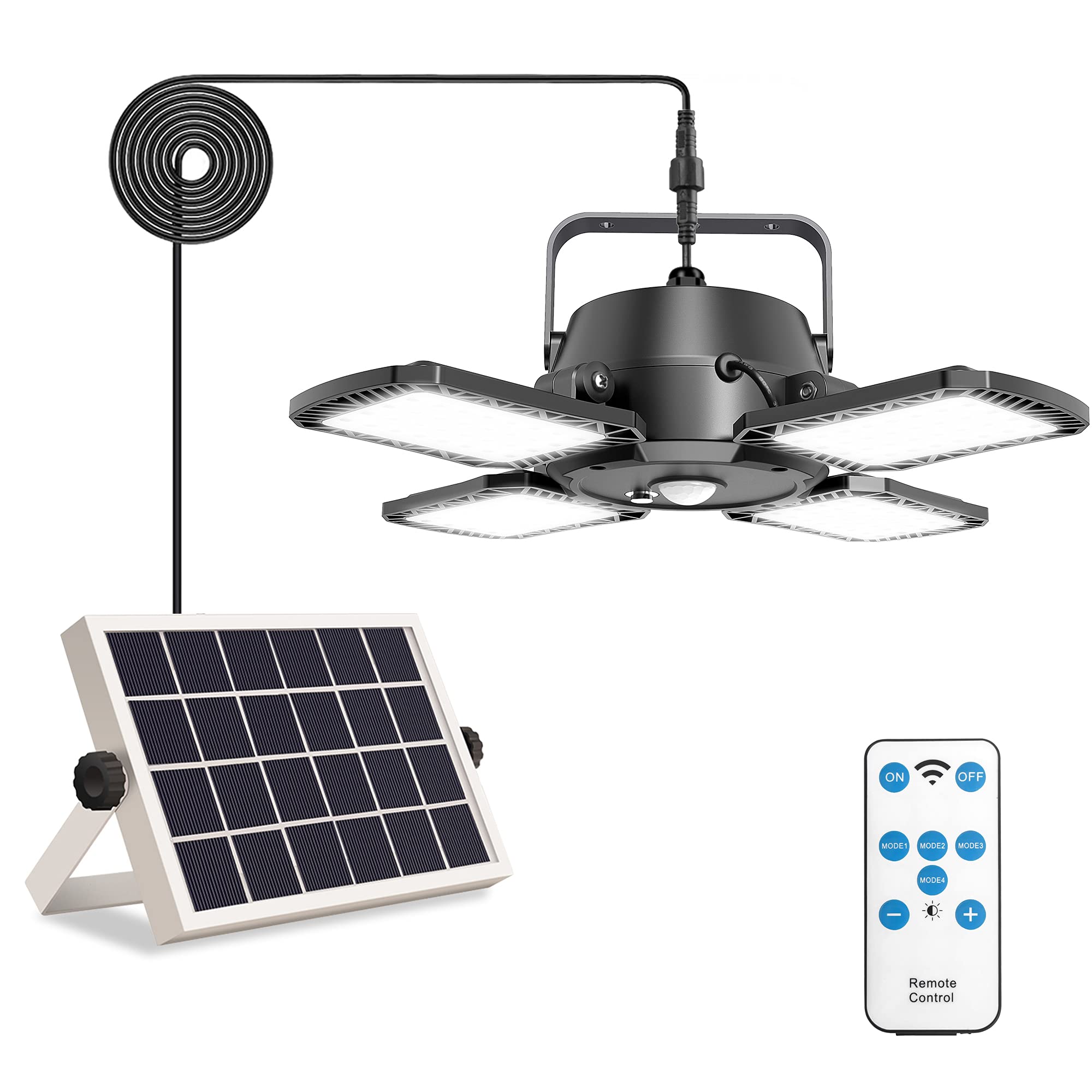 Aqonsie Solar Powered Outdoor Motion Sensor Lights - Waterproof Security Lighting for Shed, Barn, Chicken Coop, Patio, Garden & Garage | Ideal for Backyard, Pathway & Home Security at Night