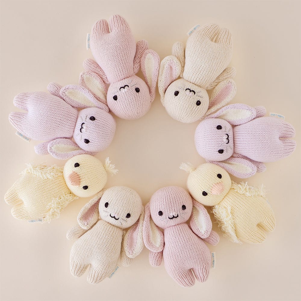 Cuddle+Kind Handmade Organic Cotton Baby Duckling Plush Toy - Soft & Safe for Newborns, Toddlers & Kids - Perfect for Nursery Decor, Baby Shower Gifts & Cuddling
