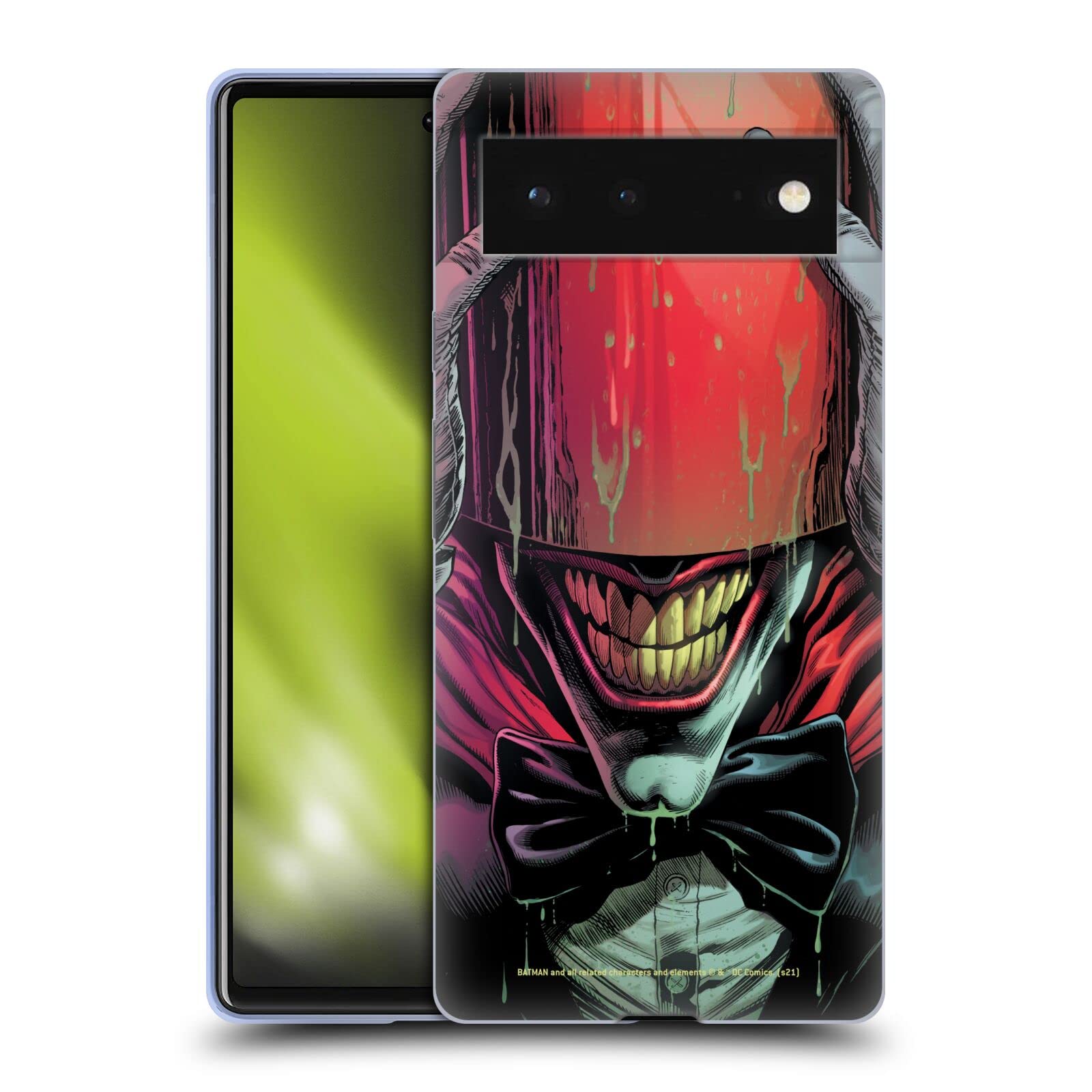 Batman Red Hood Soft Gel Case for Google Pixel 6 - DC Comics Licensed - Perfect for Superhero Fans & Daily Protection