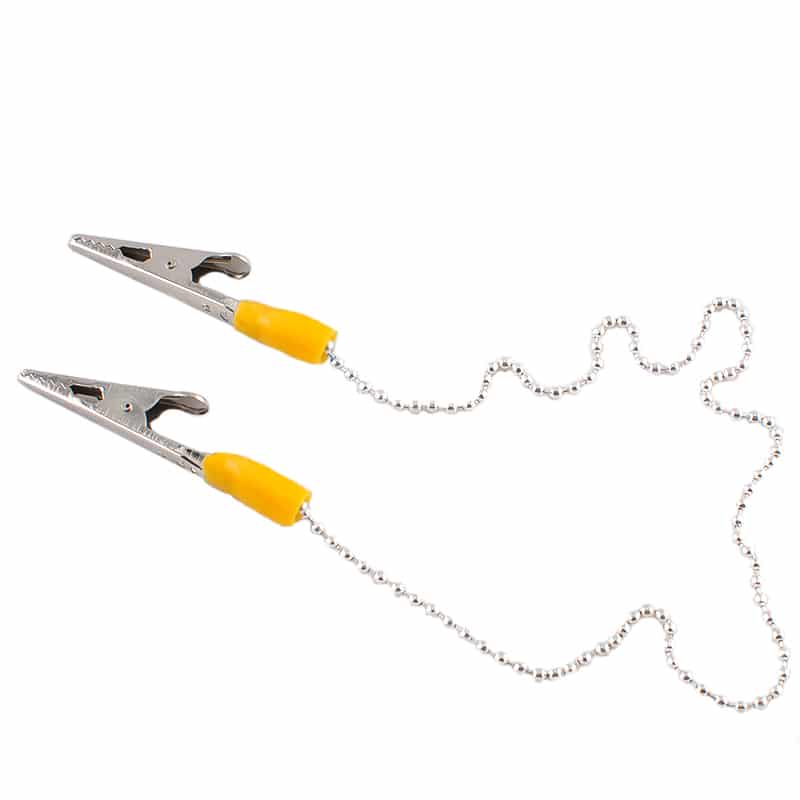 Patient Bib Clip Holder and Chain - Durable Medical Bib Fastener for Adults & Seniors - Perfect for Nursing Homes, Hospitals, and Home Care Use