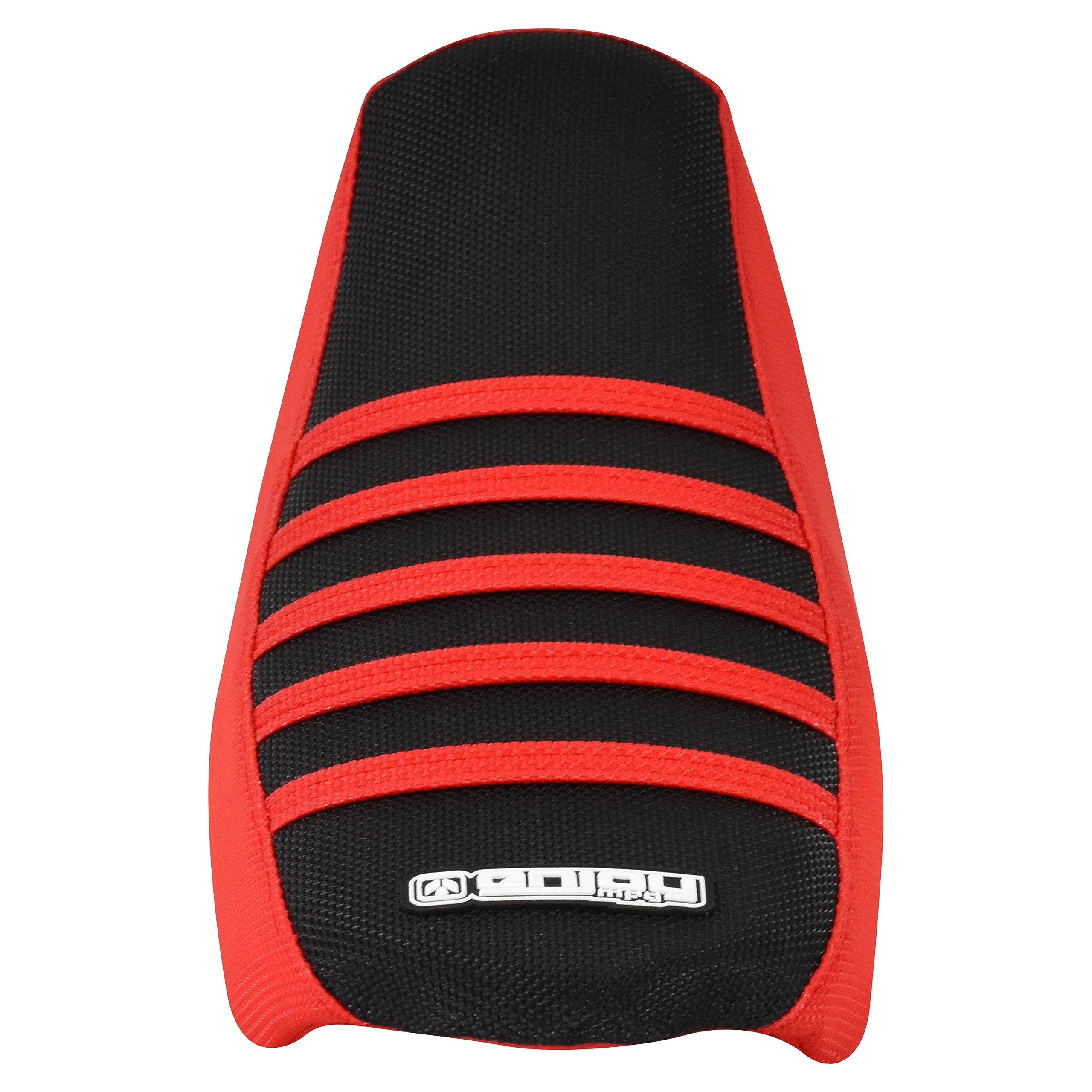 Enjoy Mfg Ribbed Seat Cover for Talaria Sting E-Bike & Electric Motorcycle - Red & Black Design (#362) | Durable Comfort for Off-Road Riding & Daily Commutes