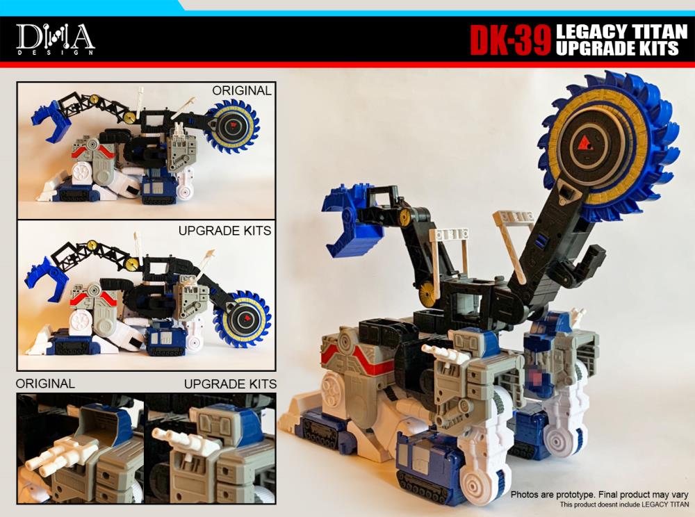 DNA Design DK 39 Upgrade Kit for Legacy Titan Metroplex - Transformers Action Figure Accessories for Collectors & Display Scenes