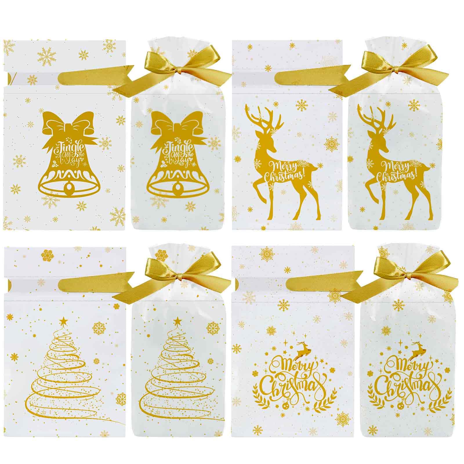 50 Pcs Christmas Drawstring Favor Bags - 9