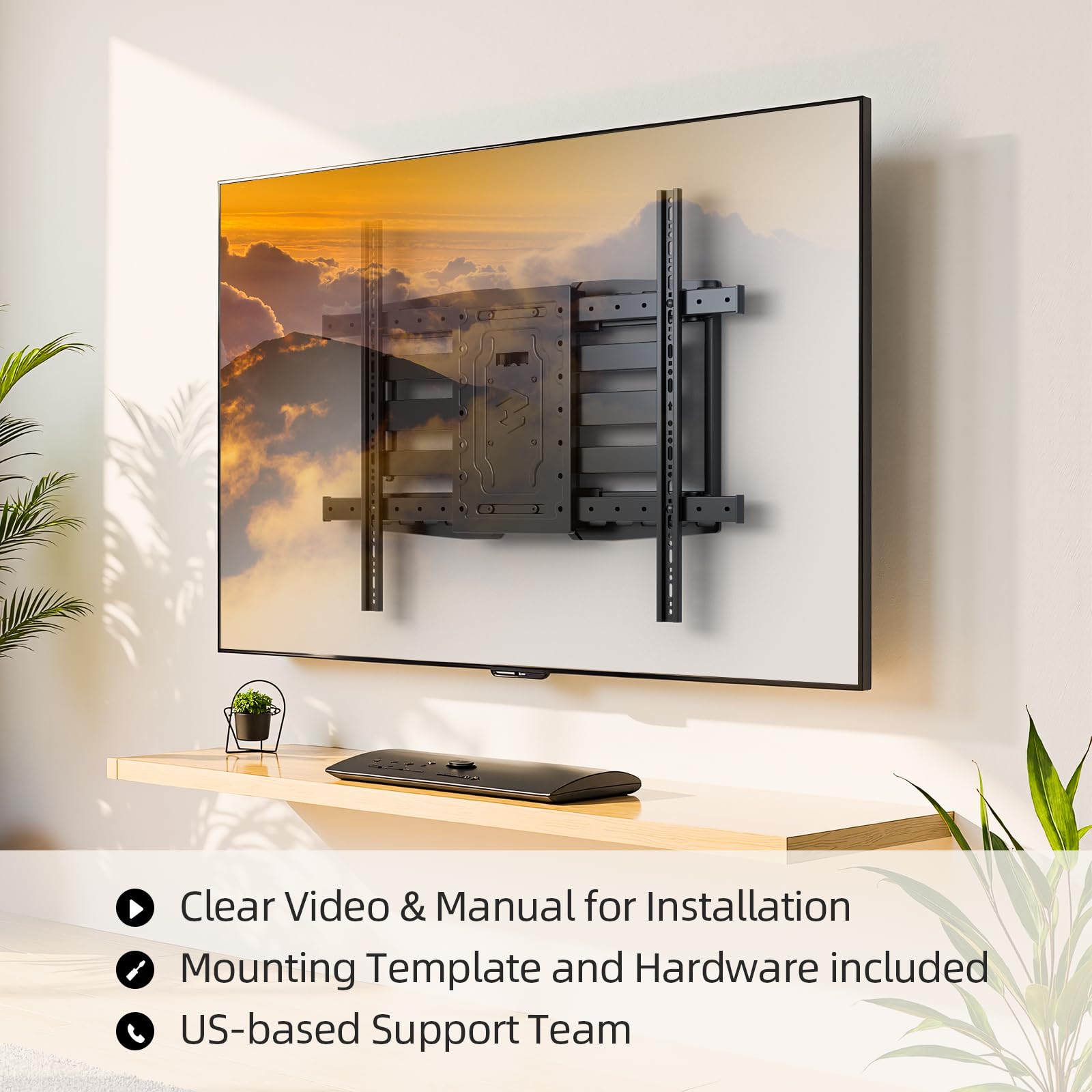 Heavy Duty TV Wall Mount Bracket for 32-105 Inch TVs up to 165lbs - 8