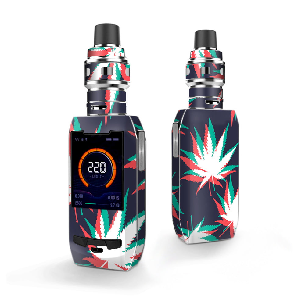 Vaporesso Polar 220W Mod with 3D Holographic Weed Leaf Design - Customizable Vape Skin for E-Cigarettes | Perfect for Vaping Enthusiasts & Smoke Shops