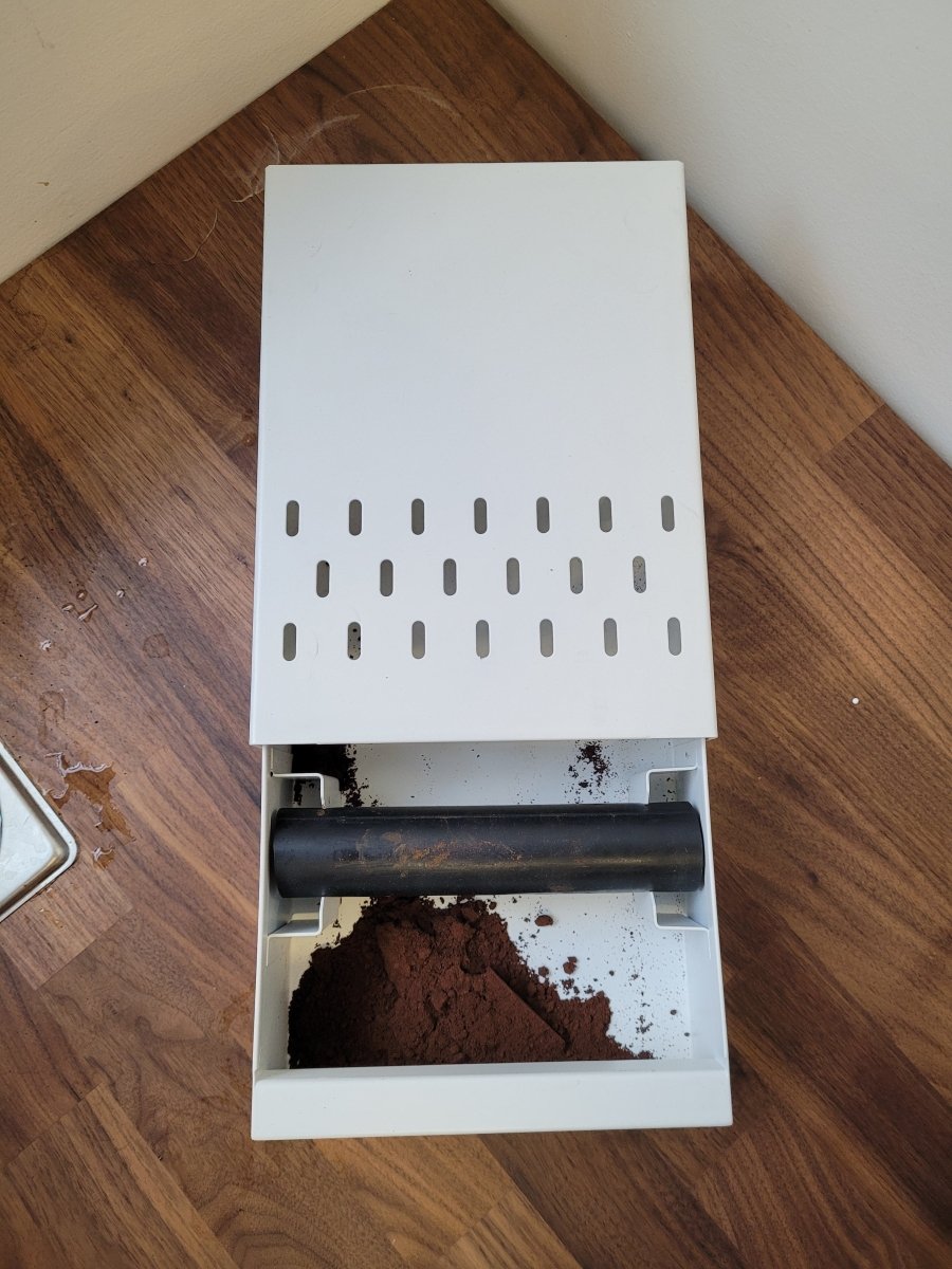 Compact Knock Box Drawer for Coffee Grounds - Perfect for Espresso Machines and Home Baristas | Durable & Space-Saving Coffee Accessory for Kitchen Countertops
