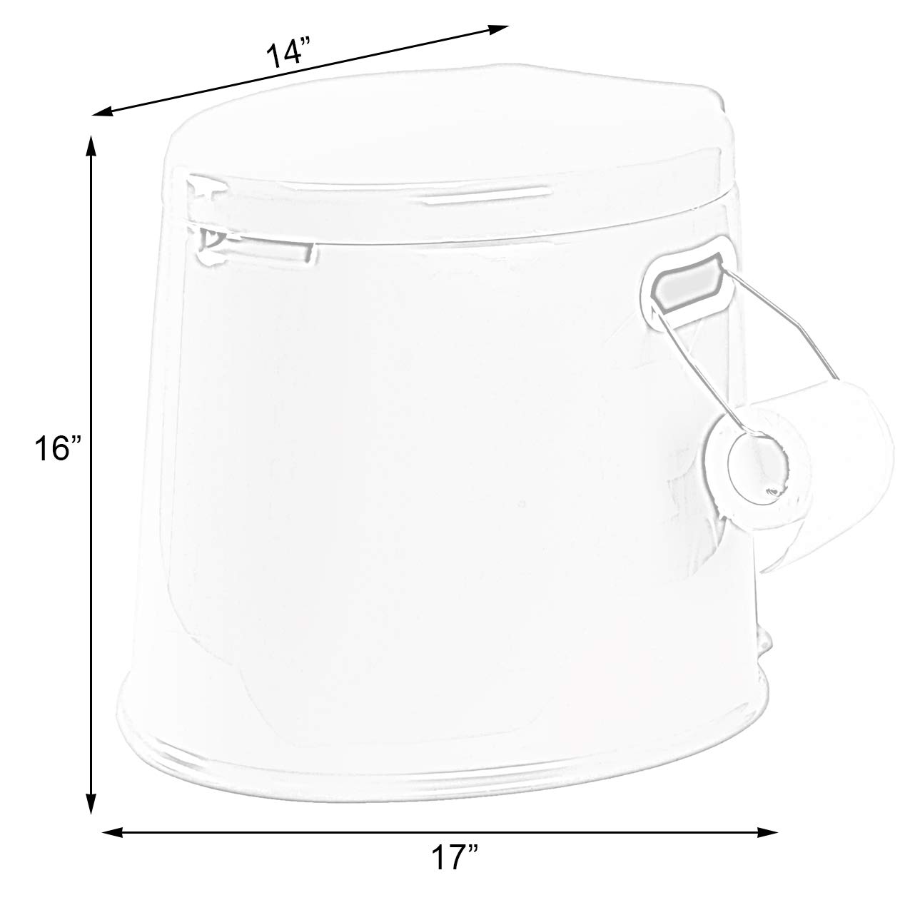 PLAYBERG Portable Travel Toilet for Camping, Hiking & Emergency Use - Compact & Lightweight Outdoor Toilet for RV, Road Trips & Off-Grid Adventures