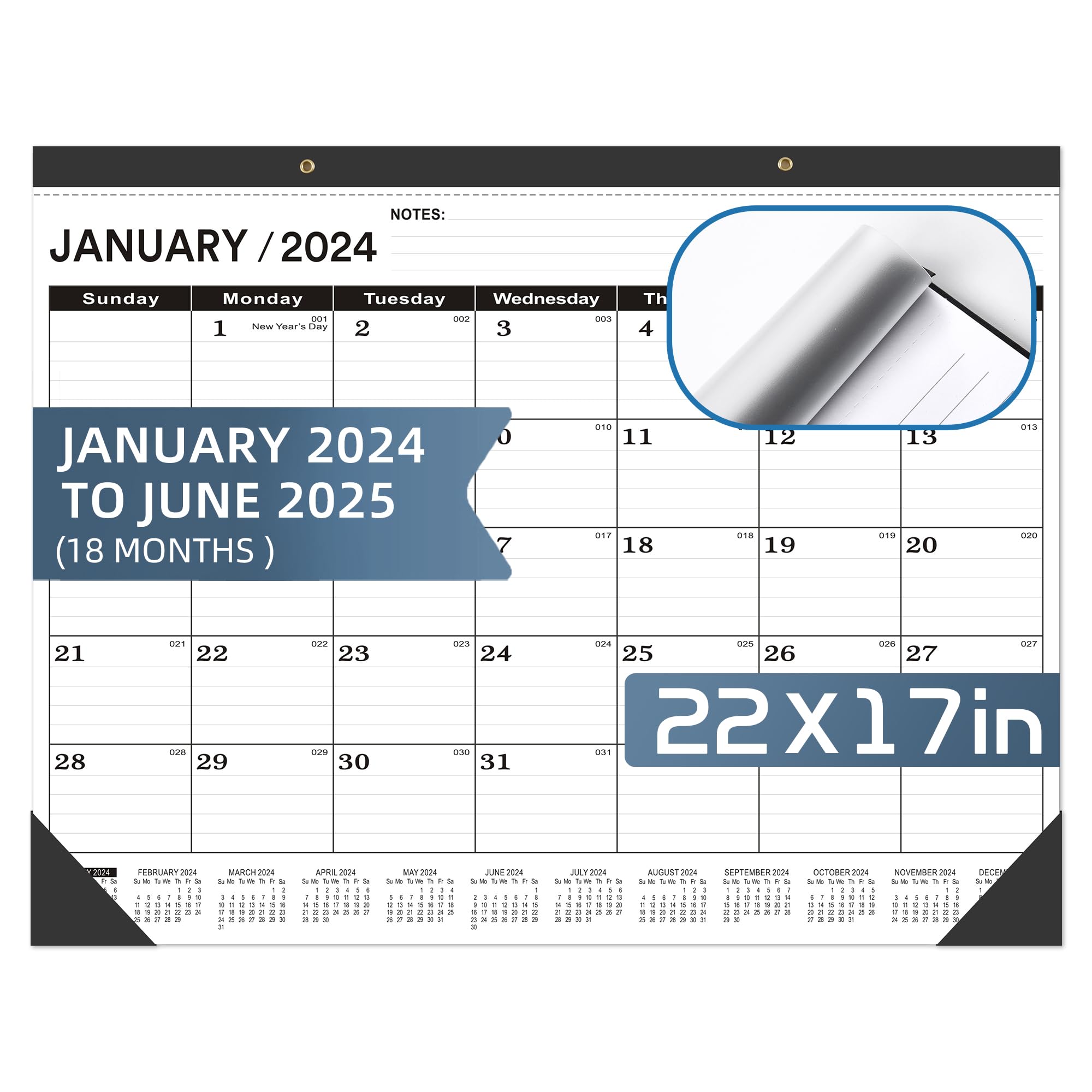 2024-2025 Large Desk Calendar 22