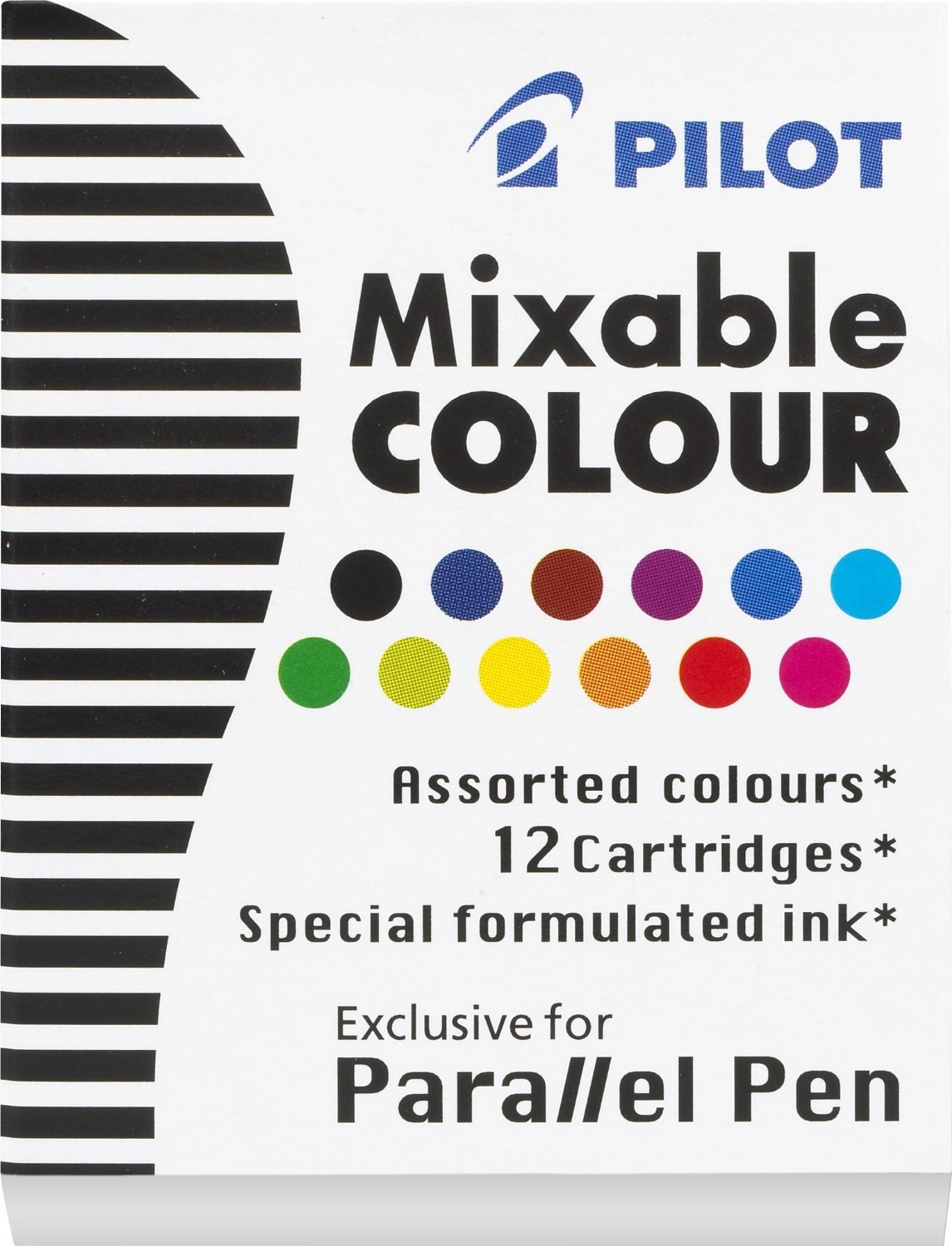 Pilot Parallel Pen Ink Refill - 4 Boxes (12/Pack) - Assorted Colors for Calligraphy, Hand Lettering & Art Projects - Perfect for Beginners and Professionals (Model 77312)