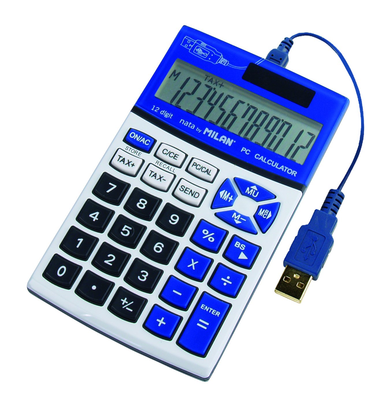 Milan Vintage USB Calculator B 1964 - Retro Style Desktop Calculator for Office, School & Accounting | Perfect for Collectors & Math Enthusiasts