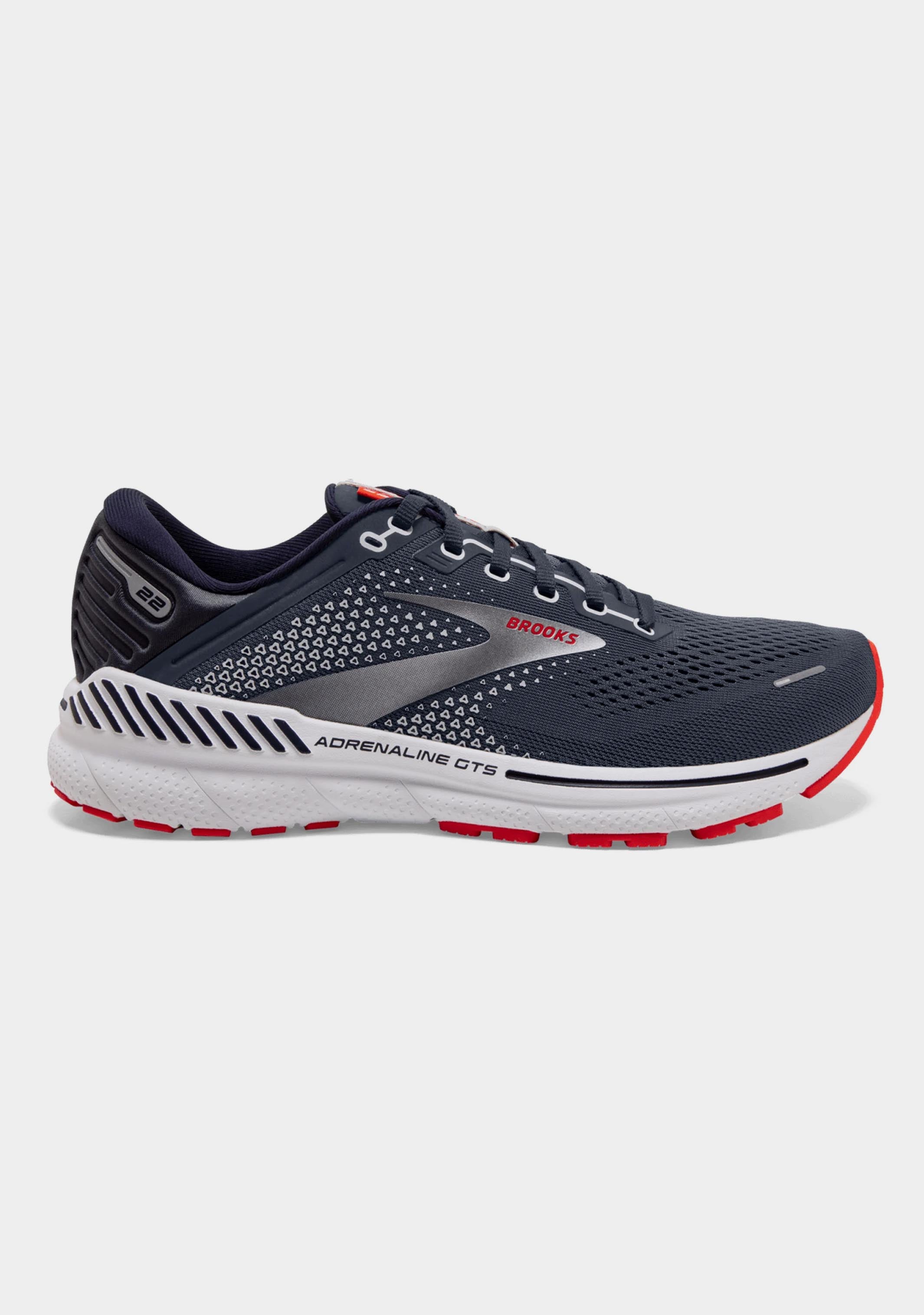 Brooks Men's Adrenaline GTS 22 Running Shoes - Supportive Cushioned Sneakers for Road Running, Jogging & Marathon Training - Lightweight Stability Shoes for Men with Arch Support