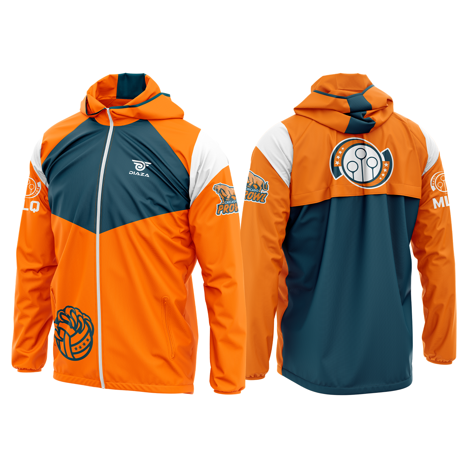 Chicago Prowl Windrunner Jacket - Lightweight Waterproof Windbreaker for Men & Women - Perfect for Running, Hiking & Outdoor Adventures